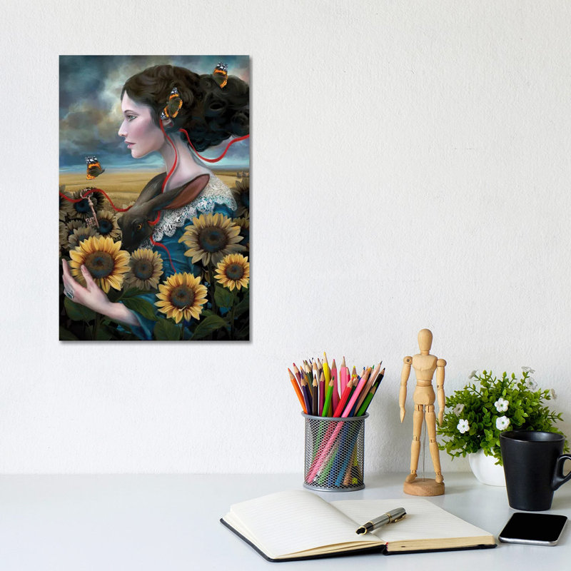 Sunny by Juliana Loomer - Wrapped Canvas Painting, 30.48cm H x 20.32cm W x 1.91cm D