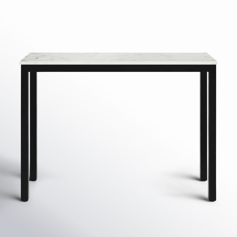PARSON MARBLE CONSOLE TABLE BLACK BASE