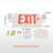 VEVOR LED Double Sided Emergency Exit Combo Sign