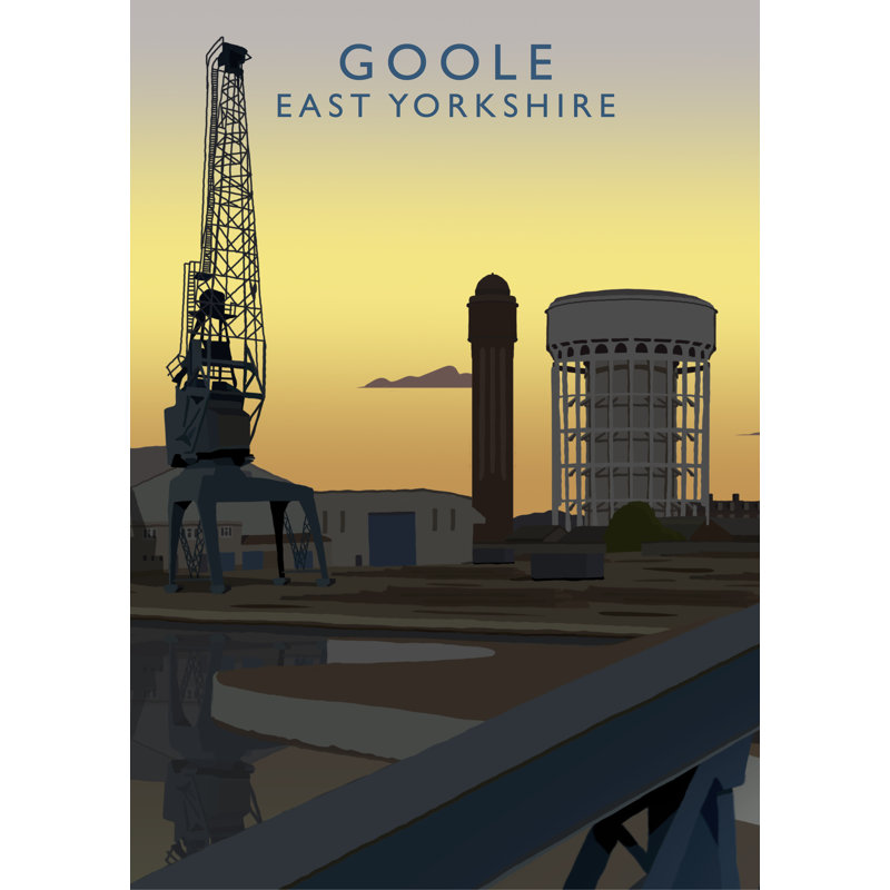 Goole Night by Richard O'Neil - Print, 40 cm H x 30 cm W x 1 cm D, No Frame