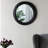 23.5" Wall Mirror With Wooden Black Frame, Antique Classic Grace For Living Area, Entrance, Bathroom, Office In Touch Room, Foyer, Bath,