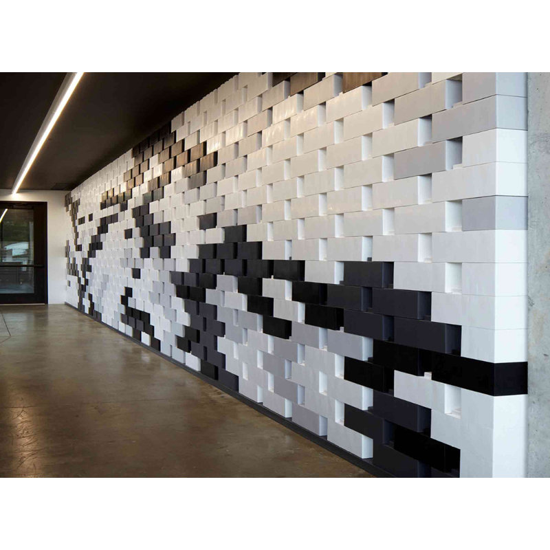 Ensemble mural Everblock, Rouge, H 84 po x l 120 po x P 12 po