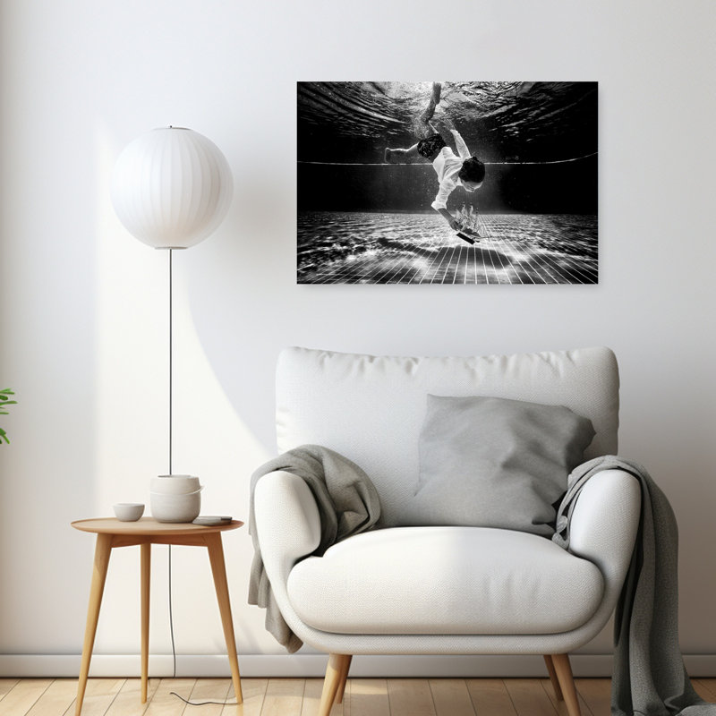 «Under Dream Dream Ship», impression d'art surréel serein, 24" H x 36" W