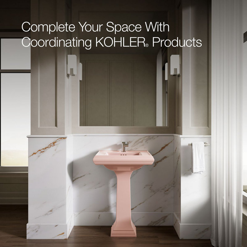 Memoirs® Bathroom Sink Pedestal, Peach Blow