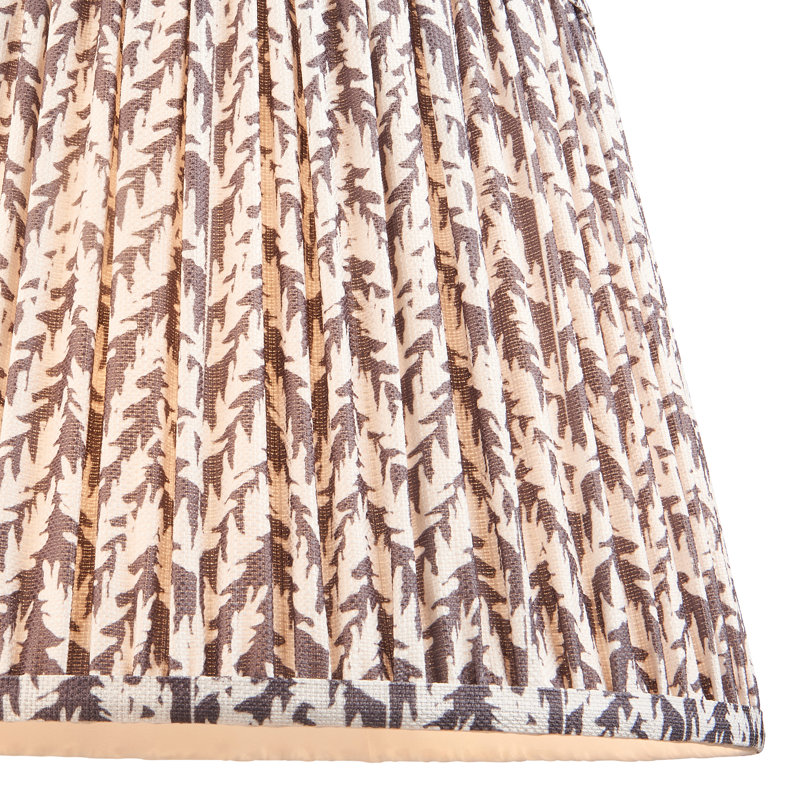 Leaf Lamp Shade finished in Pearl Grey, 24cm H x 25cm W x 35cm D