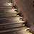 Silver Solar Powered Integrated LED Step Light Kit