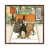 Classic Brown Wood Floater Framed