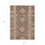 Tapis d'intérieur lavable géométrique brun 5 pi x 8 pi