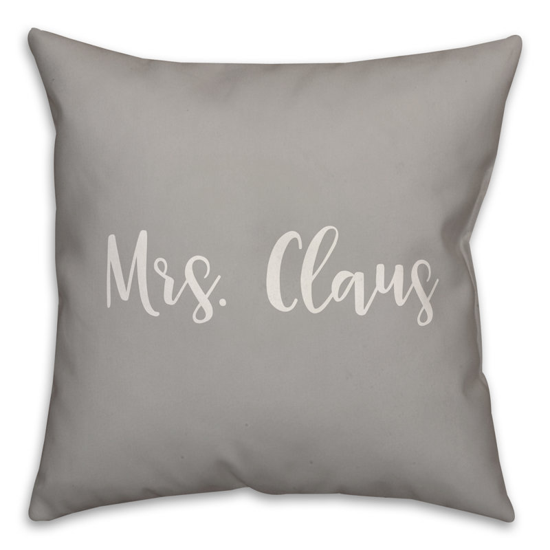  Coussin Mme. Claus, Gris, Housse de coussin