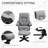 Lad Upholstered Swivel Recliner with Footstool