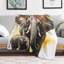 Jeté en flanelle de luxe Elephant-134322819