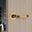 Hammered Hazel Lever on Rose Aged Brass