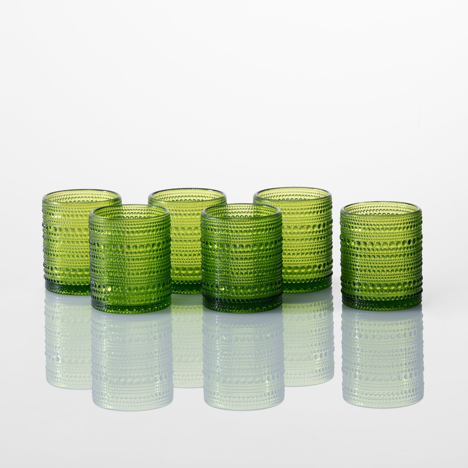 Jupiter Drinking Glass, Fern, 10 oz.