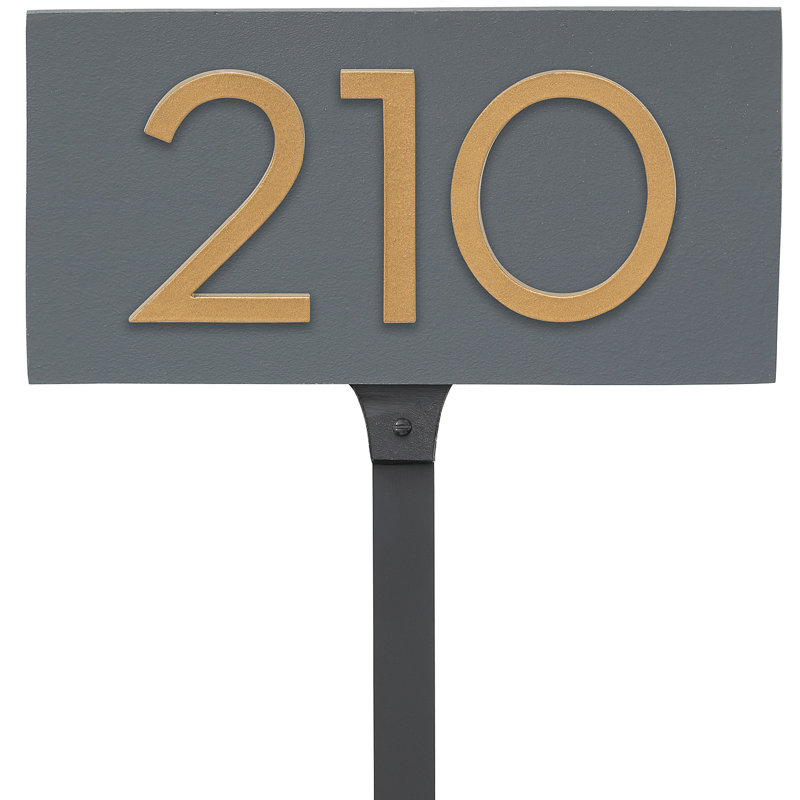 Rectangle Lawn Insert, Grey, Gold