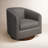 Bennett Vegan  Leather Swivel Barrel Chair-105831746