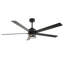 Ventilateur de plafond 65 po à 5 pales avec lumières DEL et télécommande Rivenbark