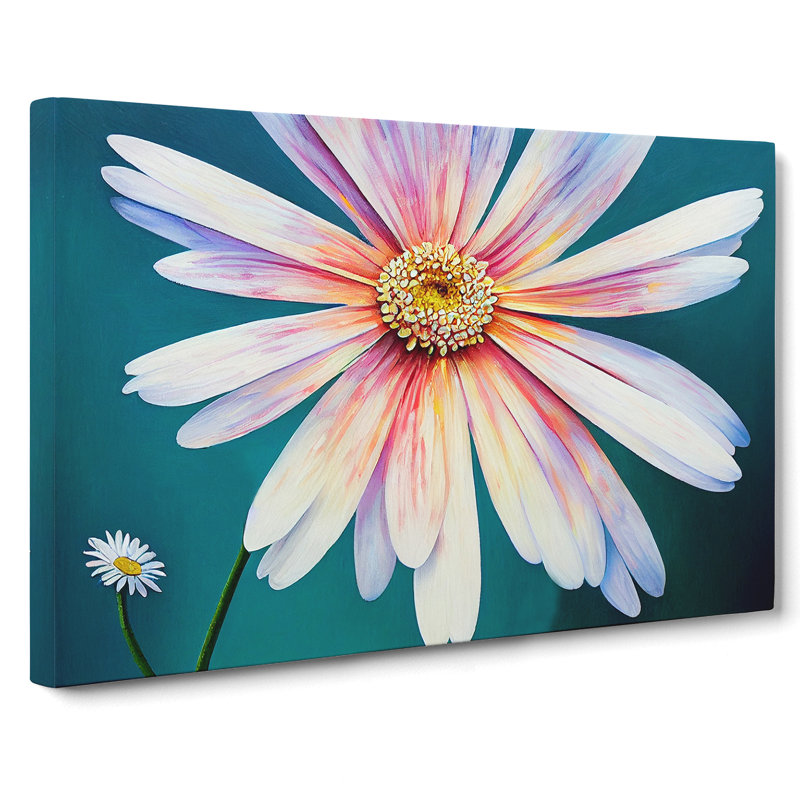 Daisy Flower Dreams - Wrapped Canvas, 40cm H x 60cm W x 3cm D