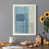 Toile avec cadre blanc