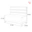 Banc rembourré en similicuir Modern Simple-101750553