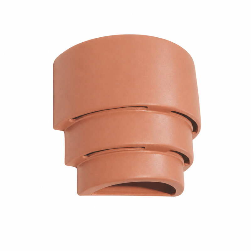 Dara 1 - Light Dimmable Flush Mounted Sconce, Brick