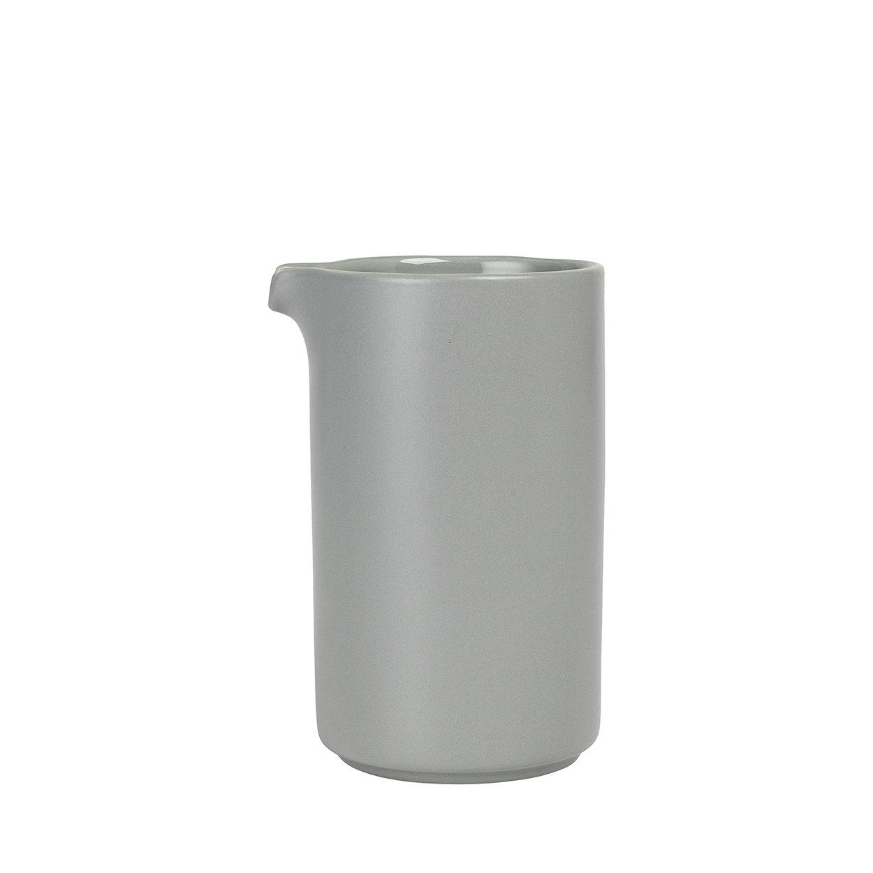 Pilar Small Stoneware Pitcher, Mirage Gray