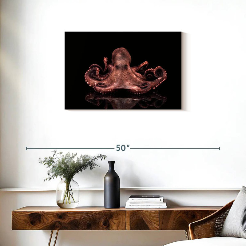 Brampt Plump Pink Octopus, 20" H x 30" W