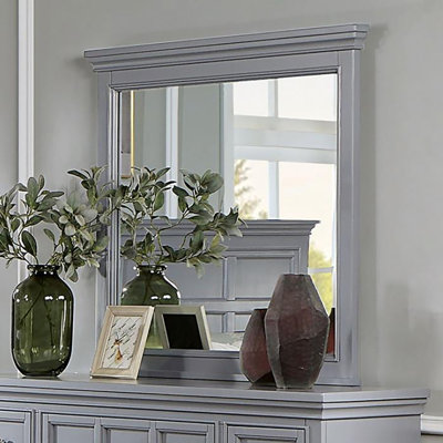 Solid And Engineered Wood Flat Wall Mirror