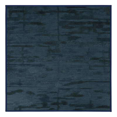 Machine Washable Abstract Blue Area Rug