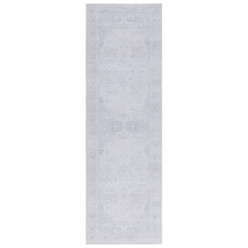 Tapis oriental beige / beige Ferree, Tapis de couloir 2 pi 6 po x 8 pi