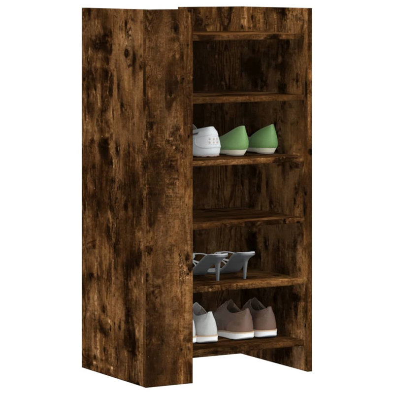 Gonen 12 Pair Shoe Storage Bench, Brown