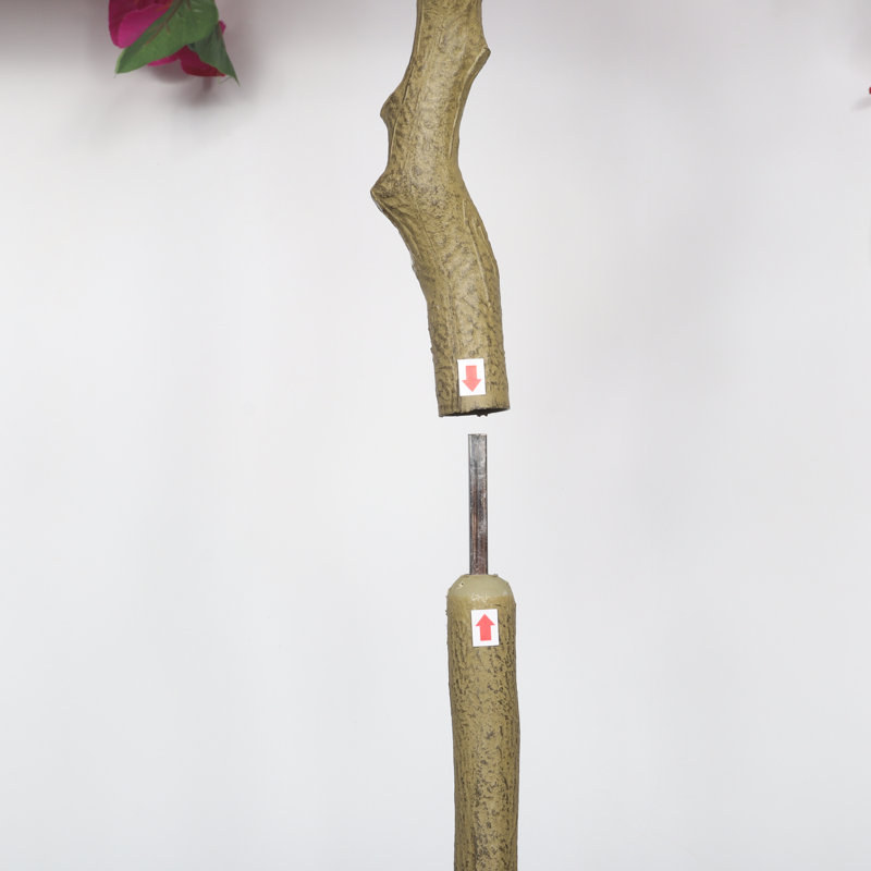 Bougainvillier artificiel de 1,80 m avec pot en plastique