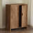 Modern Burlywood Solid Wood Sideboard