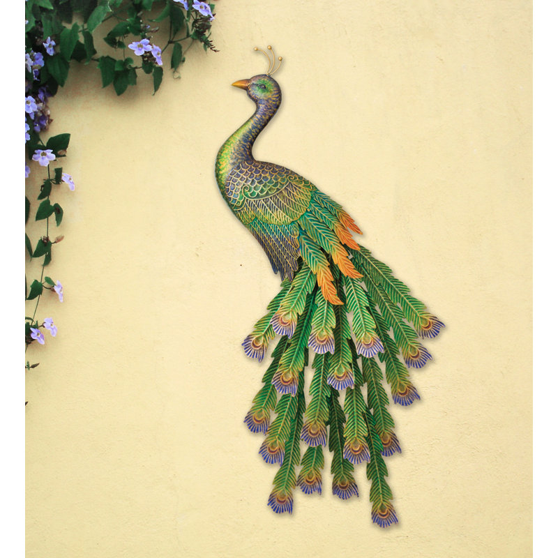 Décoration murale paon impérial