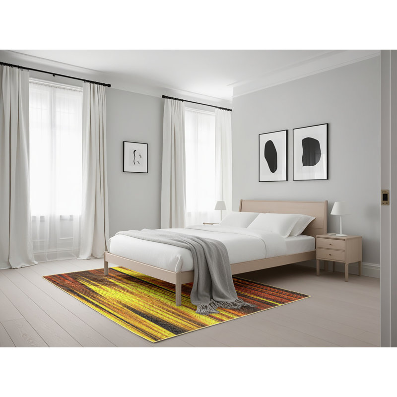 Tapis jaune, Rectangle 5 pi x 7 pi