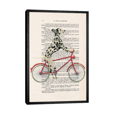 Dalmatian Cycling by Coco De Paris - Gallery-Wrapped Canvas Giclée on Canvas