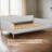 Elegant Linen Upholstered Daybed With Armrests - Versatile Sofa And Guest Bed Combo-1653488313-1653488312