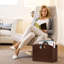 Porte-revues de plancher pliable pour porte-revues