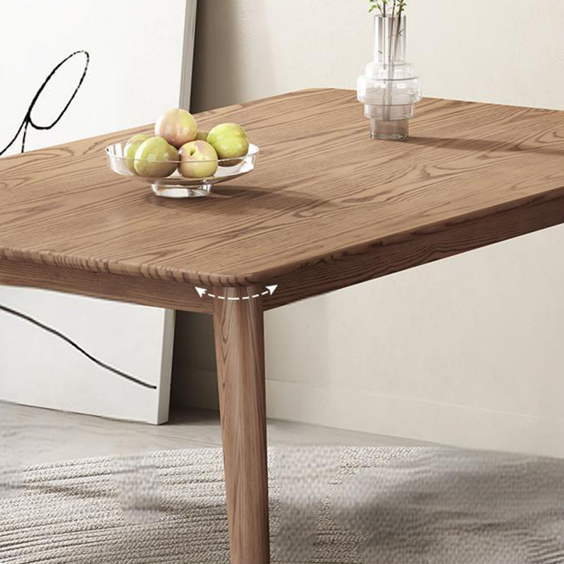 Hagenah Ash Solid Wood Dining Table, 29.72"H x 55.11"L x 31.49"W 