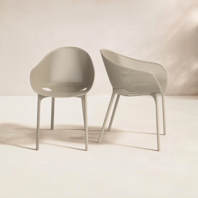 Farrah Stacking Patio Dining Armchair