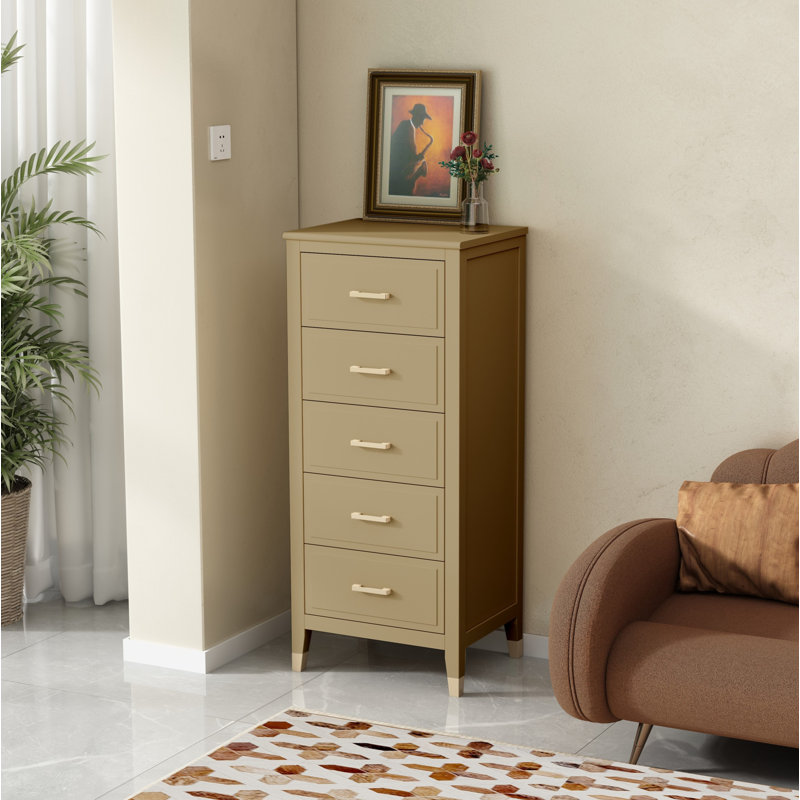 Olivette 5 - Drawer Chest of Drawers, Clay