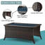 Table basse d'extérieur Kyaire L 28,5 po x l 46,5 po Kyaire-874304356-874304357