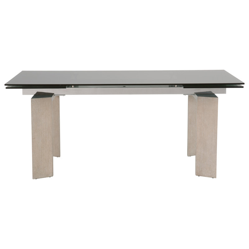 Arpun Extendable Solid Wood Dining Table, 30"H x 71"W x 39.5"D