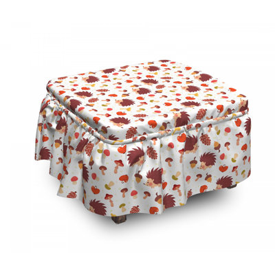 Box Cushion Ottoman Slipcover