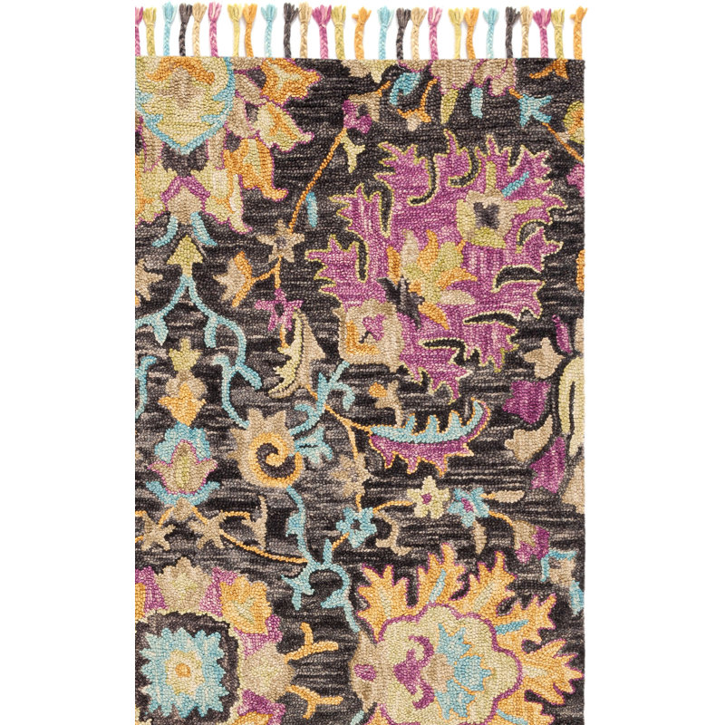 Broadmoor Blossom Hand Tufted Wool Floral Rug, Runner 2'3" x 8'