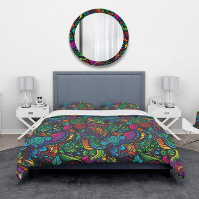 Ensemble de housse de couette bohème et éclectique