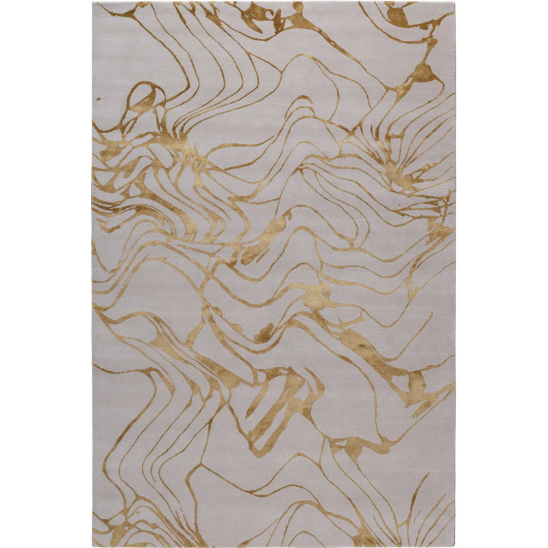 Flow Bronze Area Rug, Rectangle 12' x 16'
