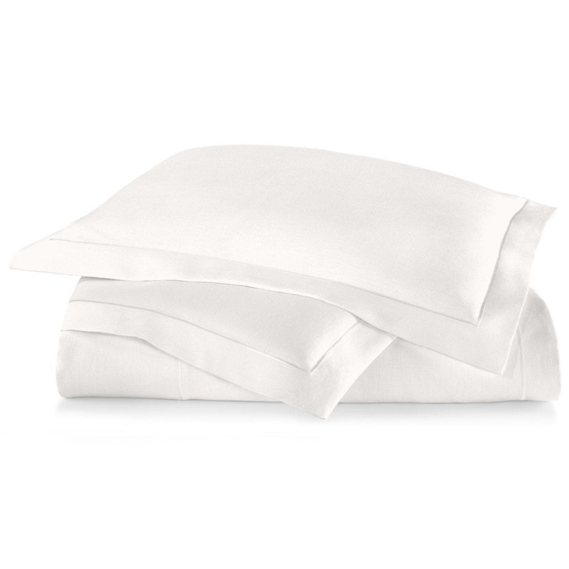 Housse de couette en lin Rio, Housse de couette pour très grand lit, Perle