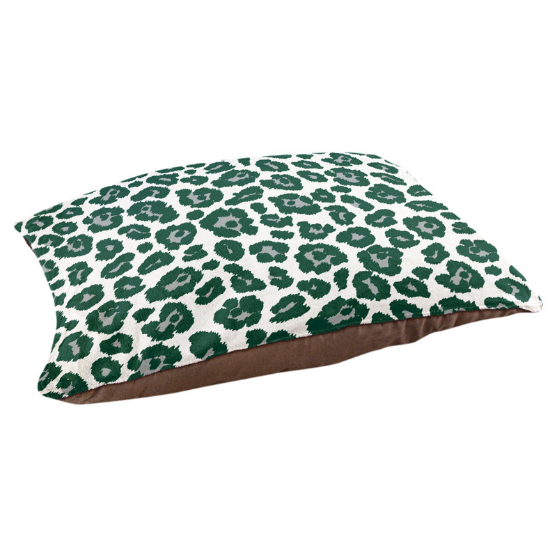 Coussin pour chien Baltimore Football, Grand (l 30 po x P 40 po x H 5 po), Blanc / gris/ vert forêt
