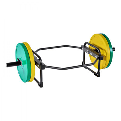 Trap Bar Hex Bar, 2-Inch Hex Barbell, 500 LBS Capacity Shrug Bars, Weightlifting and Strength Training Equipment, Home Gym for Squats, Deadlifts, Shou