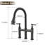° Swivel Stainless Steel Transitional Kitchen Faucet For Modern & Classic Kitchens